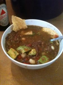 bear pozole